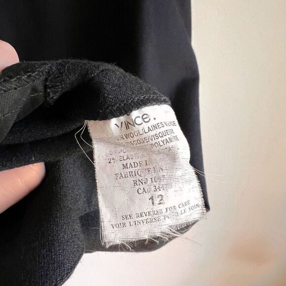 Vince. Wool Blend Sleeveless Shift Dress Size 12 - Picture 9 of 9